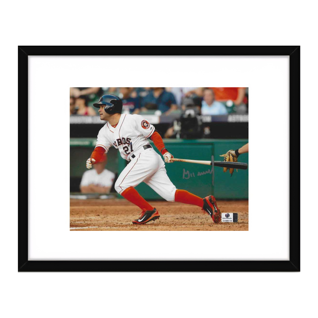 Jose Altuve Houston Astros Autographed 8x10 Photo coa W/Frame