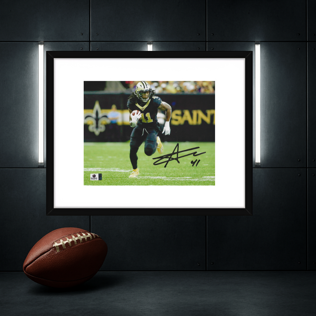 Alvin Kamara New Orleans Saints Autographed 8x10 Photo coa W/Frame
