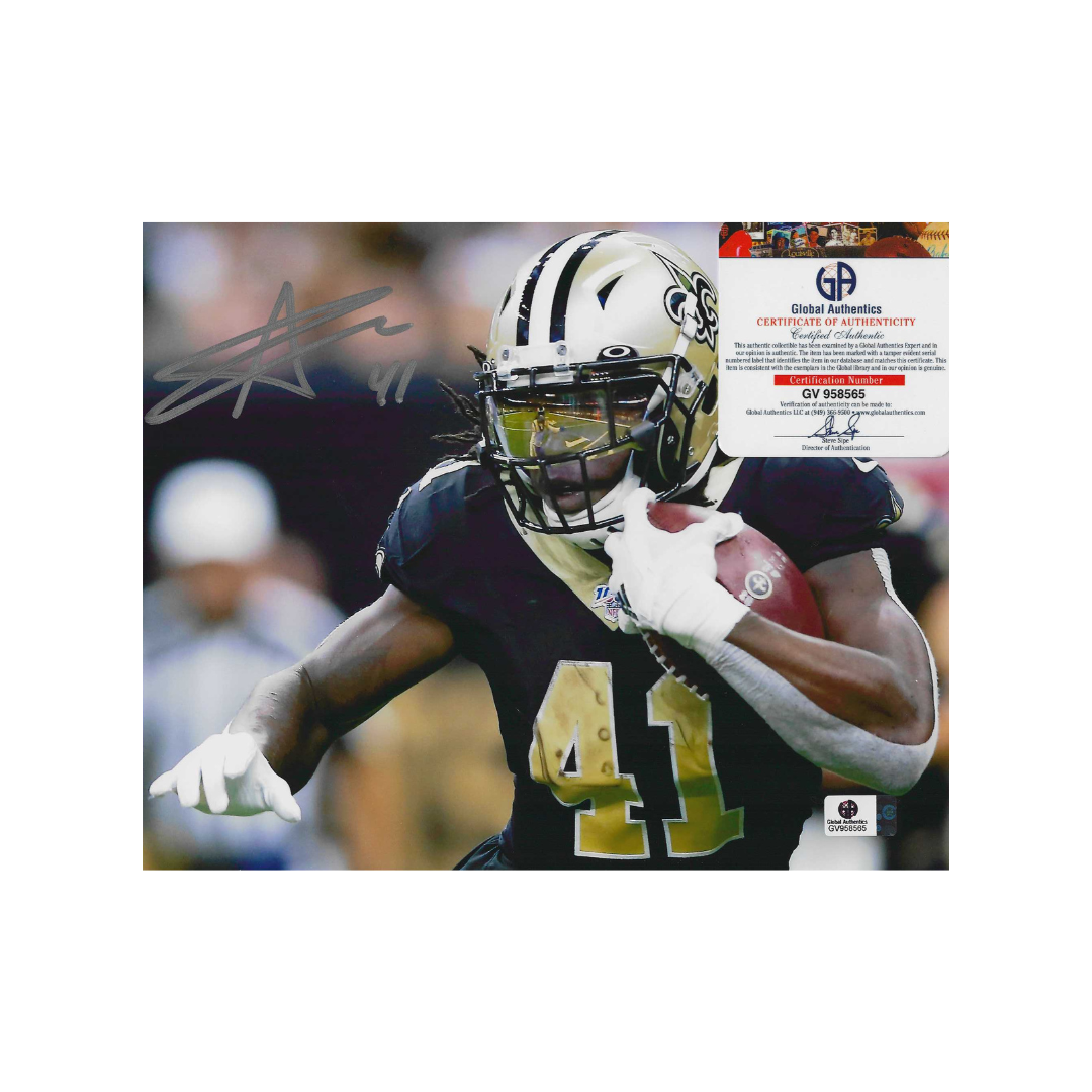 Alvin Kamara New Orleans Saints Autographed 8x10 Photo coa W/Frame