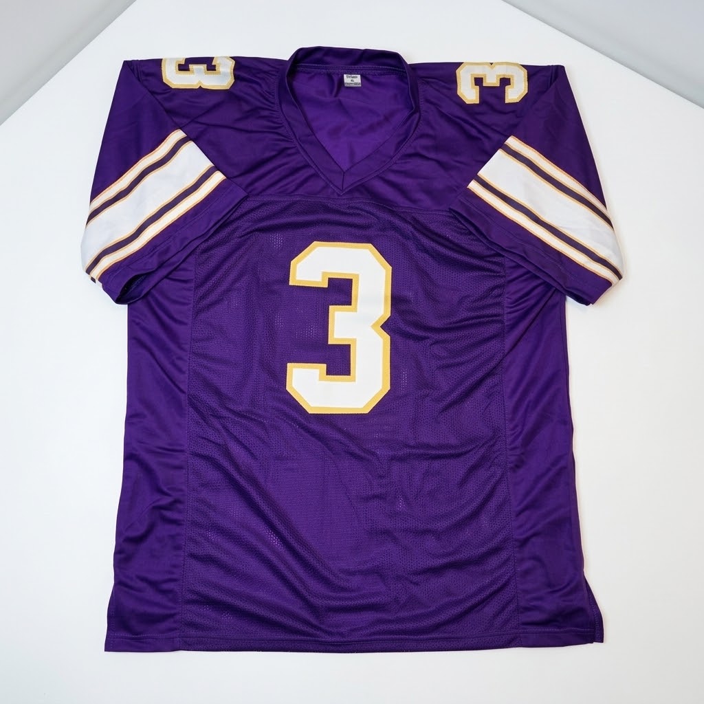 Jordan Addison Minnesota Vikings Autographed Football Jersey Beckett Hologram