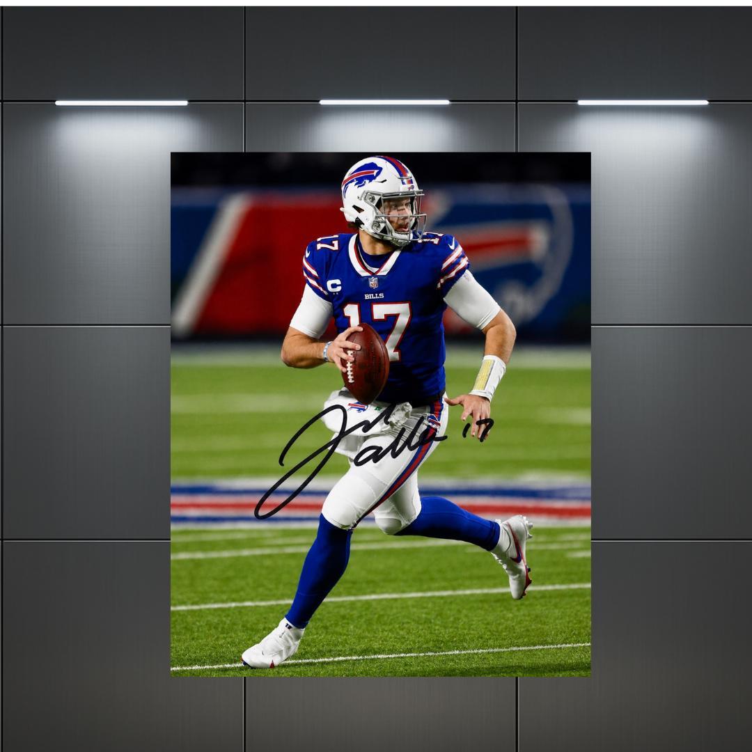 Josh Allen Buffalo Bills Signed Photo Print Autograph Wall Art #1
