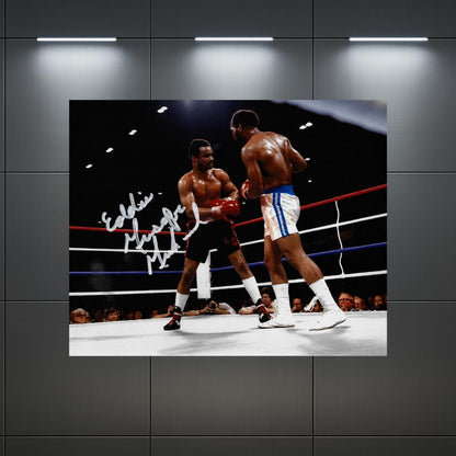 Eddie Mustafa Muhammad Signed Boxing Photo Reprint – 8x10 Art Print