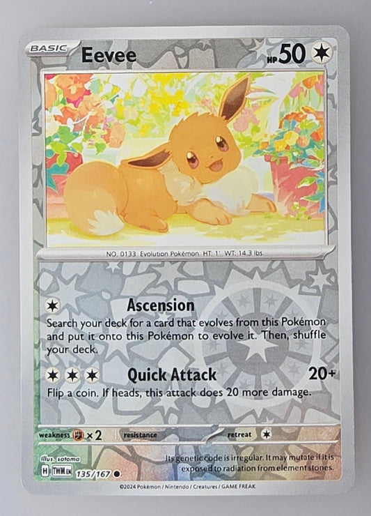 Eevee from the Scarlet & Violet—Twilight Masquerade set.