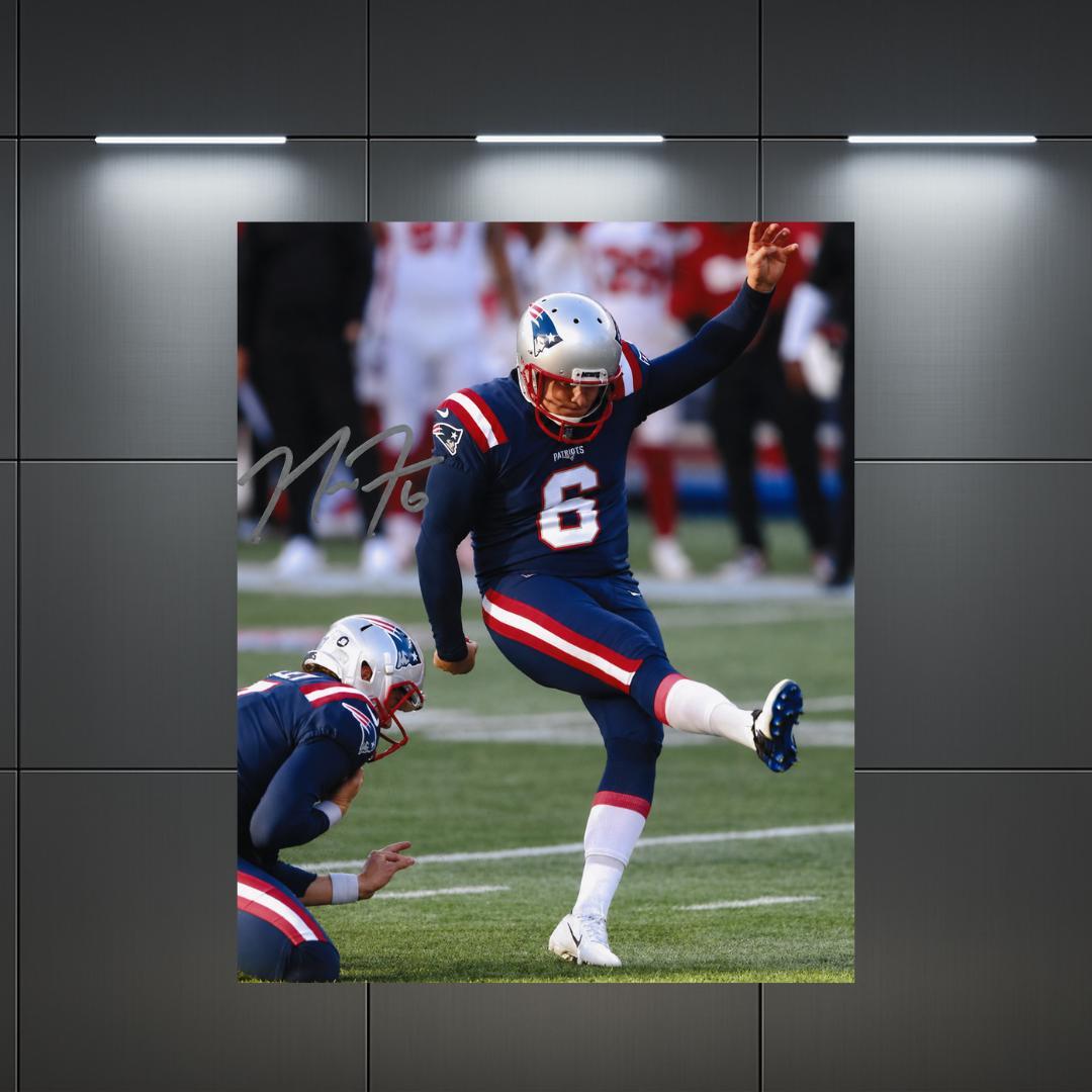 Nick Folk New England Patriots Signed Photo Print Autograph Wall Art