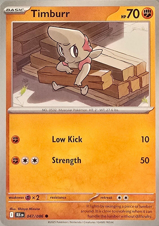 Timburr (Card #047/086), Pokémon fromBlack Bolt