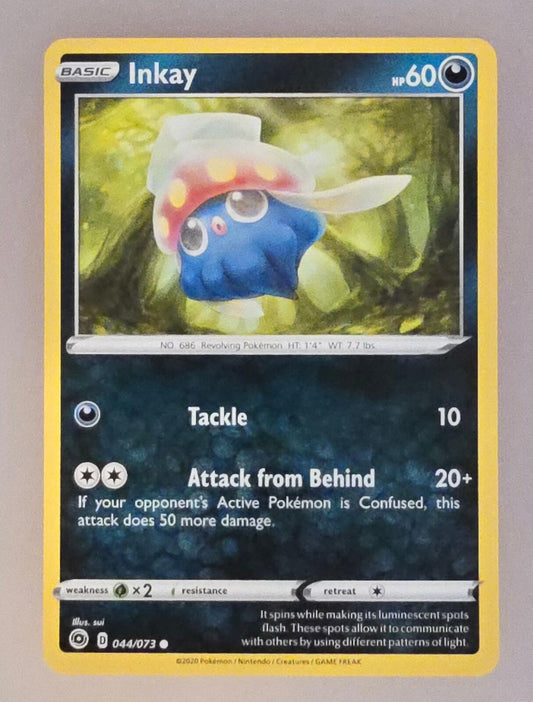 Pokémon Inkay card from the 2020 Champion's Path expansion