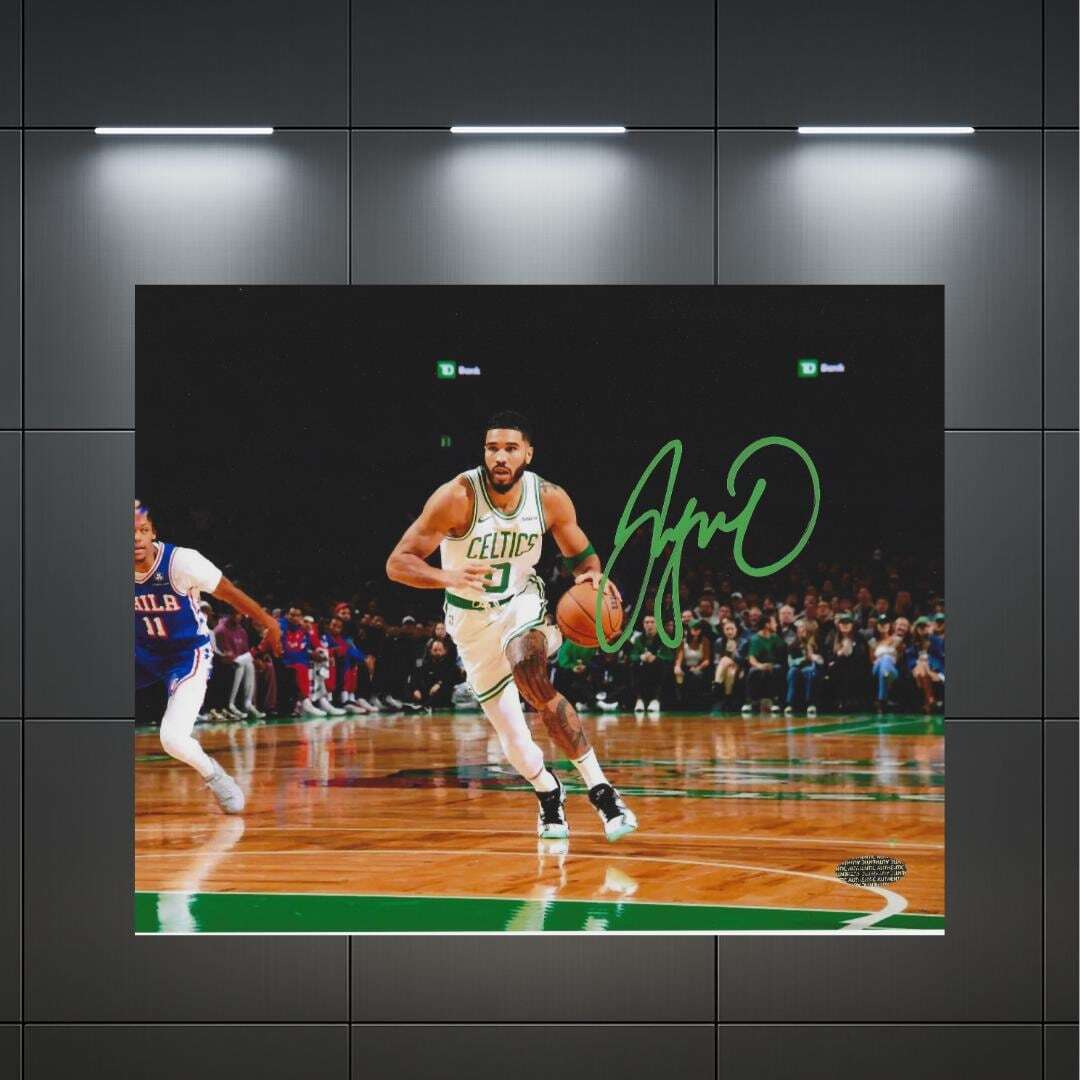 Jayson Tatum Boston Celtics autographed 8x10 Art Print