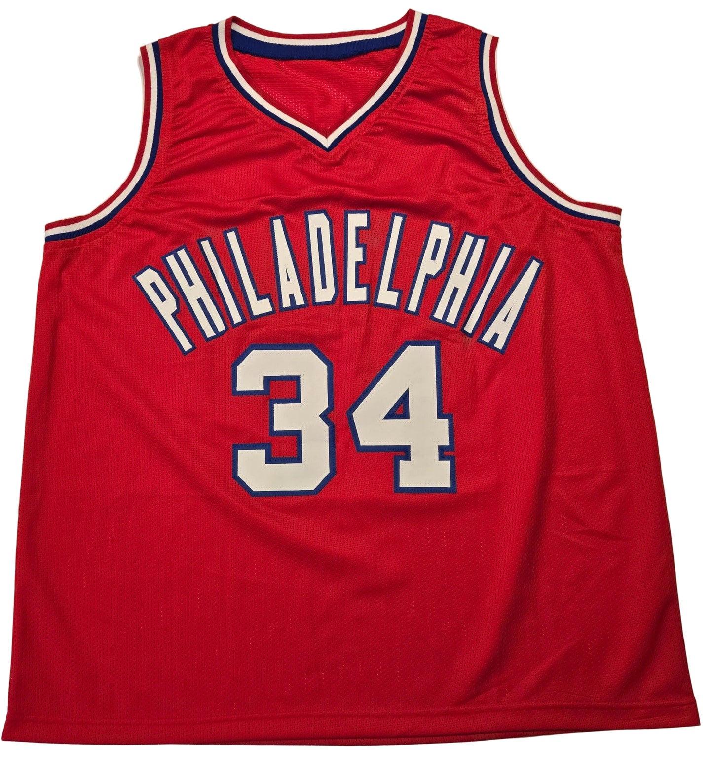 Charles Barkley Philadelphia 76ers Autographed Basketball Jersey coa