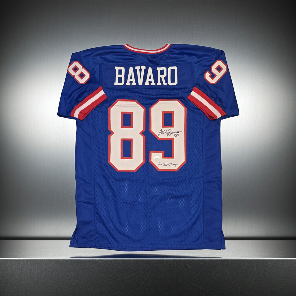Mark Bavaro New York Giants Autographed & Inscribed Jersey JSA W coa