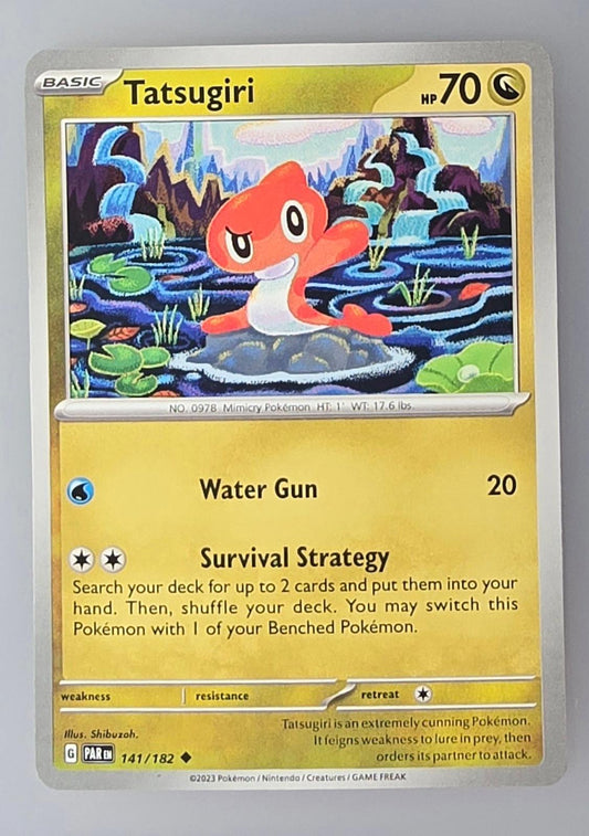Tatsugiri #141/182 collectible Pokémon TCG: Paradox Rift