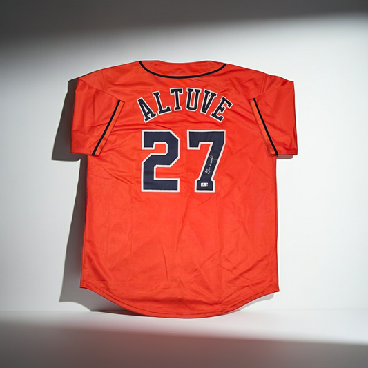 Jose Altuve Houston Astros Autographed Baseball Jersey With COA