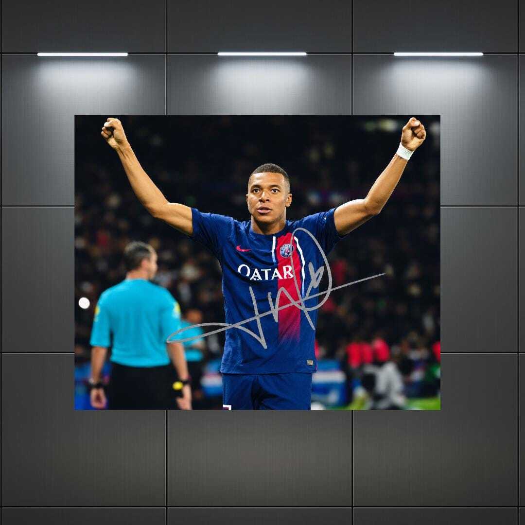 Kylian Mbappé Paris Saint-Germain Signed Photo Reprint – 8x10 Art Print #3