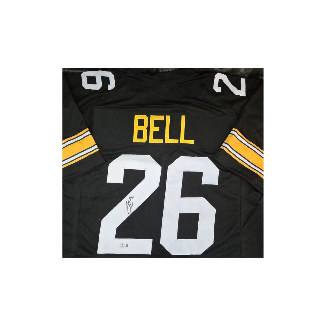 Le'Veon Bell Pittsburgh Steelers Autographed Football Jersey Beckett Hologram