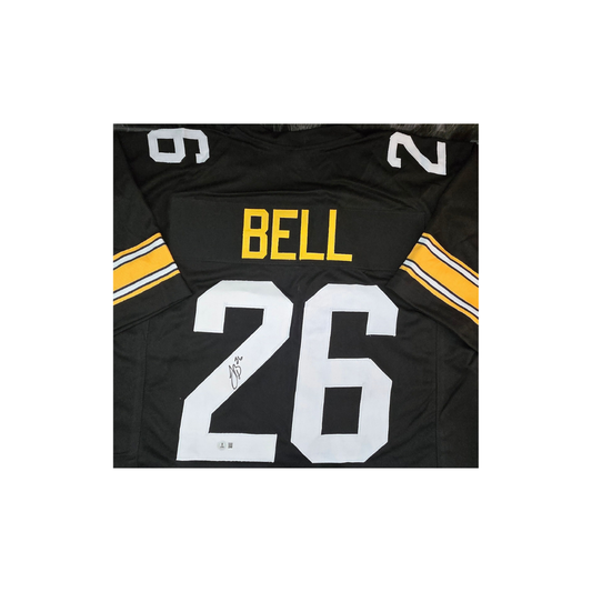 Le'Veon Bell Pittsburgh Steelers Autographed Football Jersey Beckett Hologram