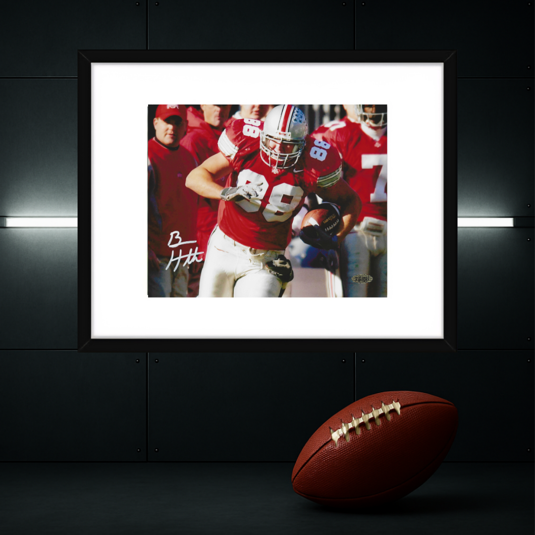 BEN HARTSOCK AUTOGRAPHED 8X10 PHOTO OHIO STATE WITH COA W/Frame