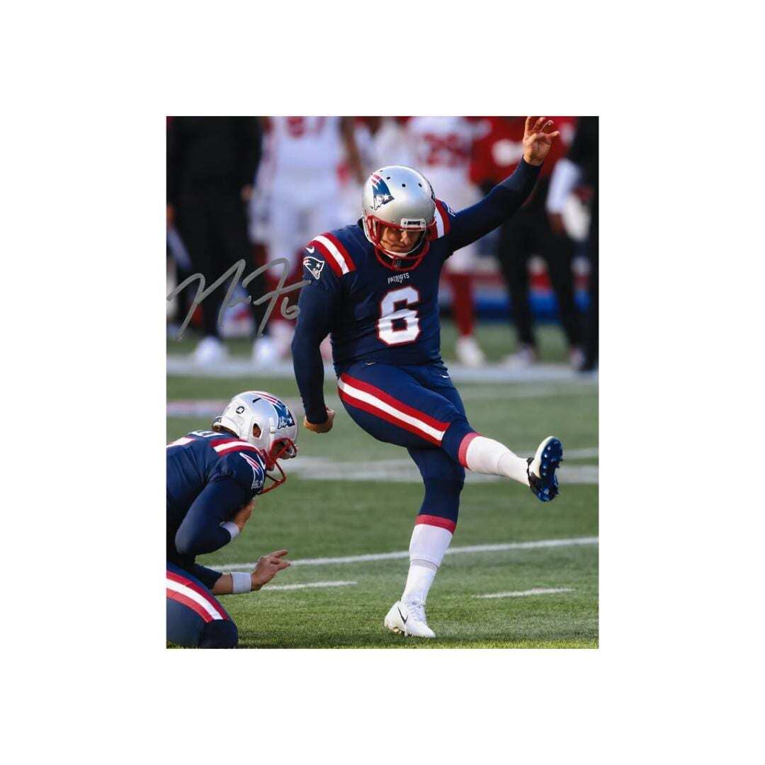 Nick Folk New England Patriots Signed Photo Print Autograph Wall Art