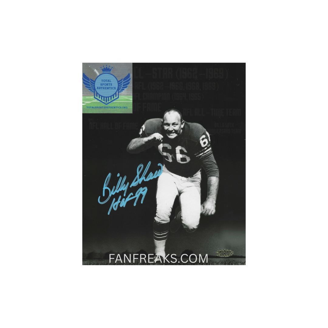 BILLY SHAW SIGNED 8X10 PHOTO WITH COA