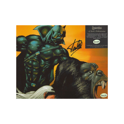 Stan Lee Black Panther framed signed photo with Legends hologram