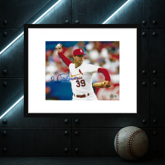Bob Tewksbury St. Louis Cardinals Autographed 8x10 Photo Hologram W/Frame