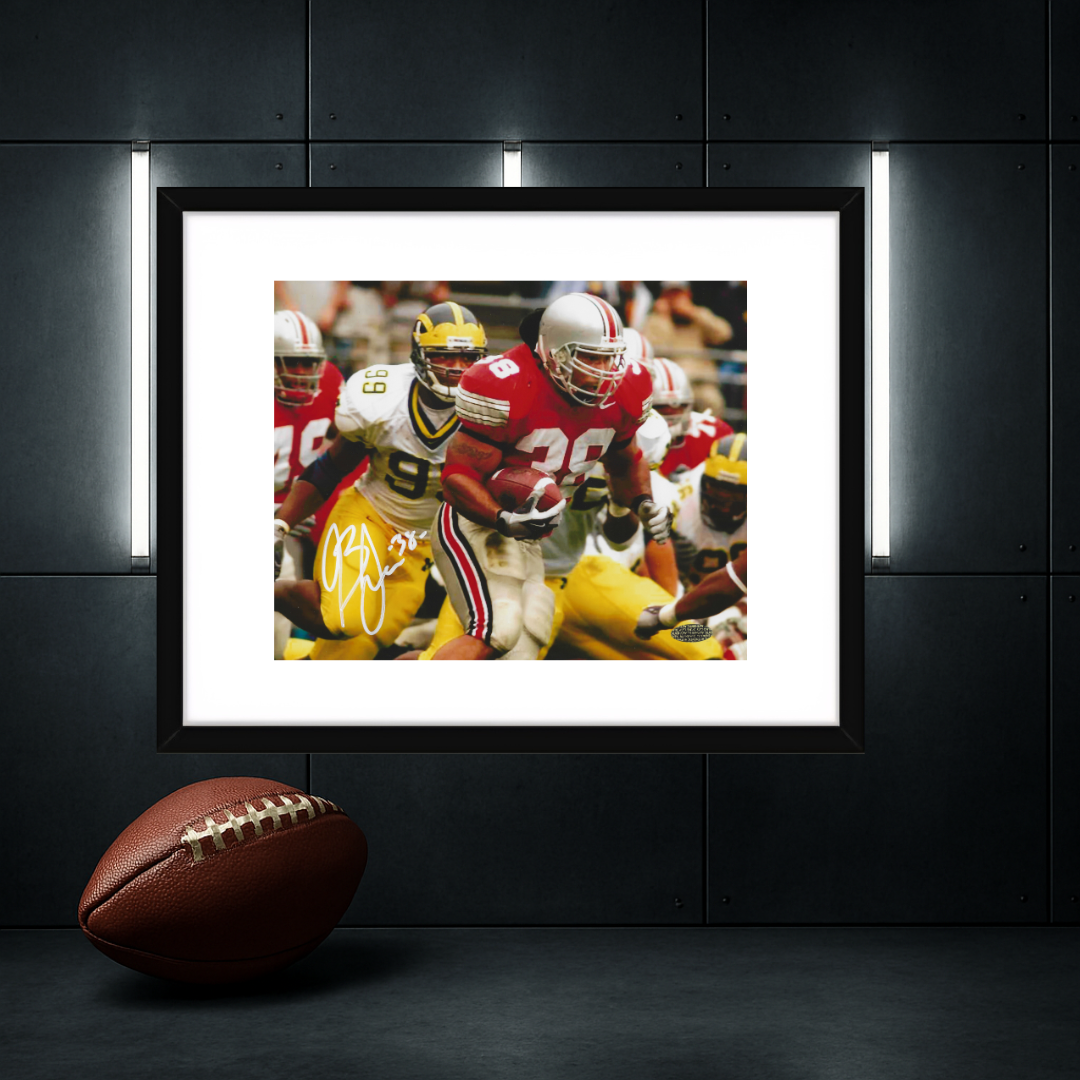 BRANDEN JOE AUTOGRAPHED 8X10 PHOTO OHIO STATE WITH COA