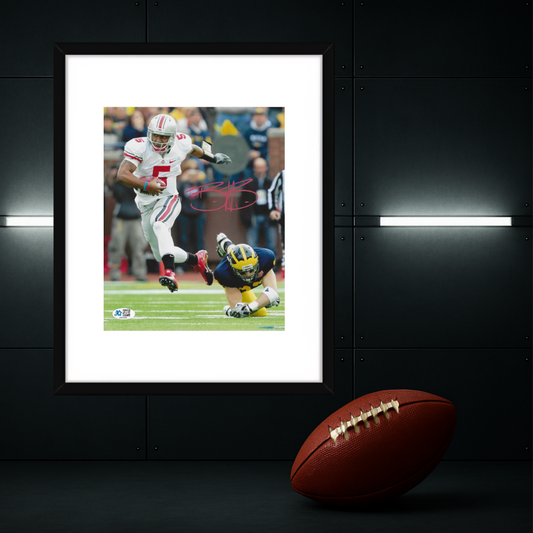 BRAXTON MILLER OHIO STATE BUCKEYES SIGNED 8X10 PHOTO WITH COA W/Frame
