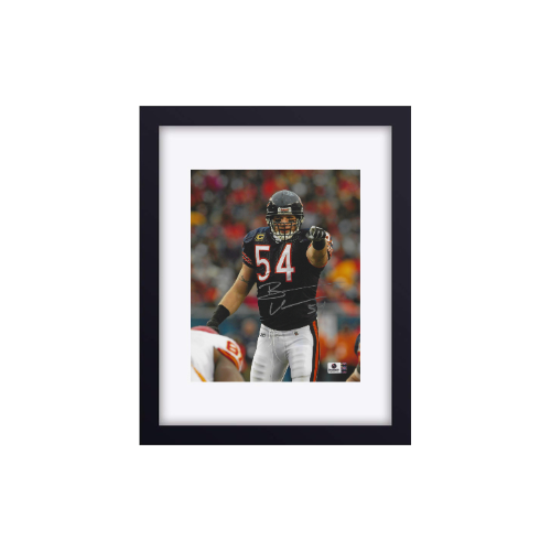 Autographed Brian Urlacher Chicago Bears 8x10 Photo Art Print - Fan Freaks