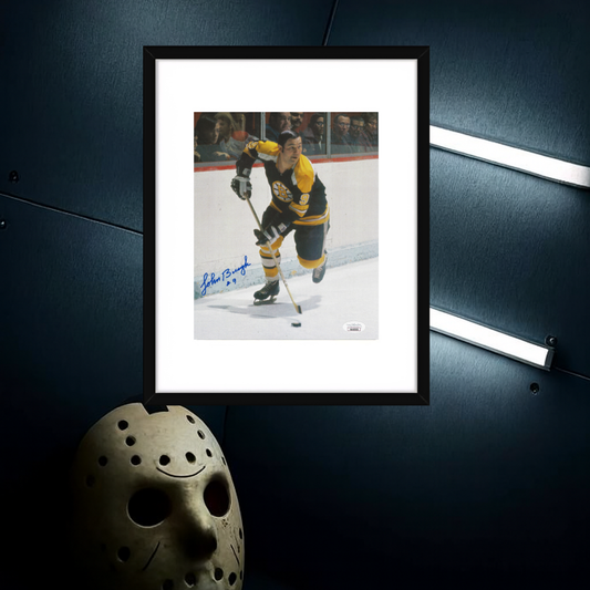 Johnny Bucyk Boston Bruins Autographed 8x10 Photo With COA W/Frame