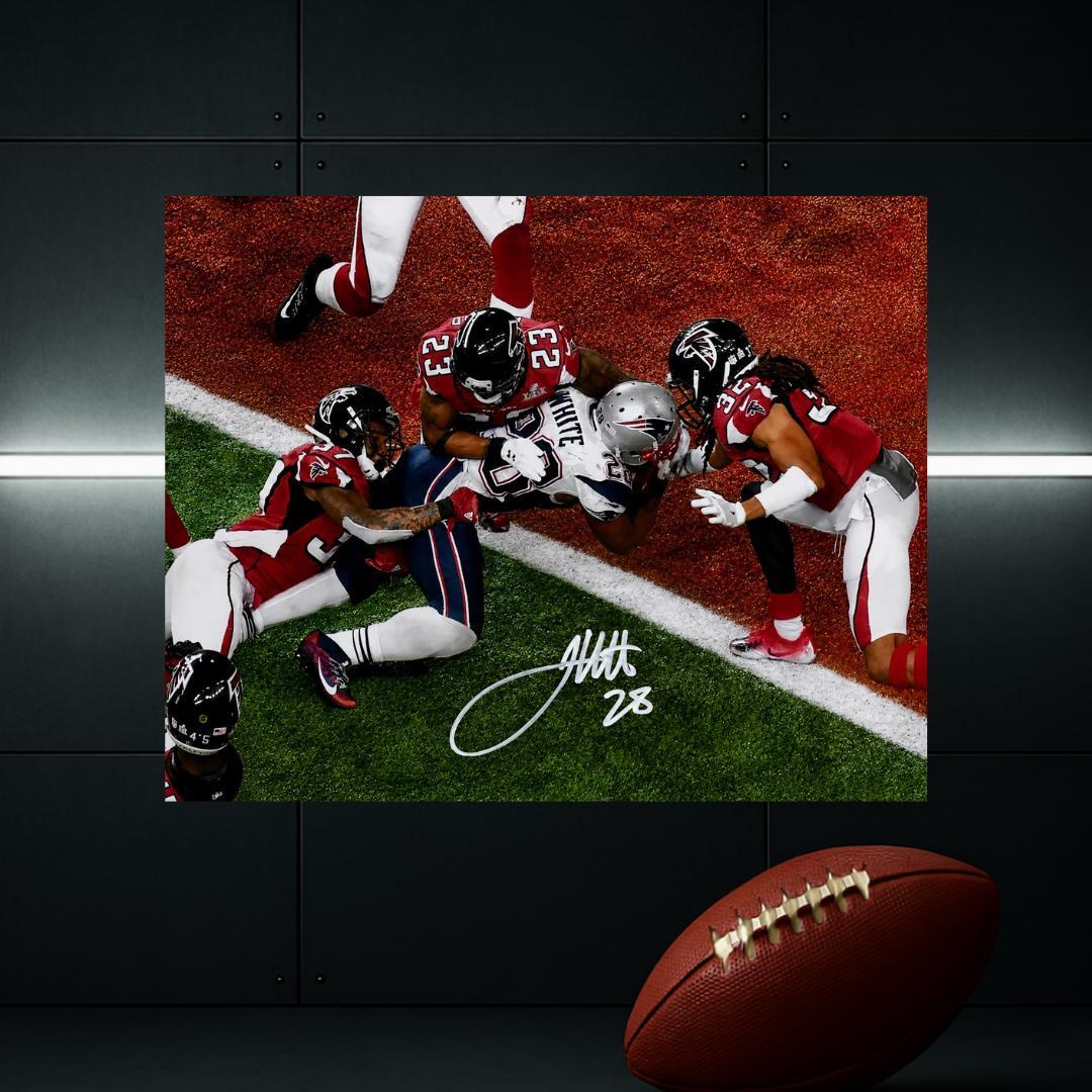 James White New Englands Signed Photo Print Autograph Wall Art