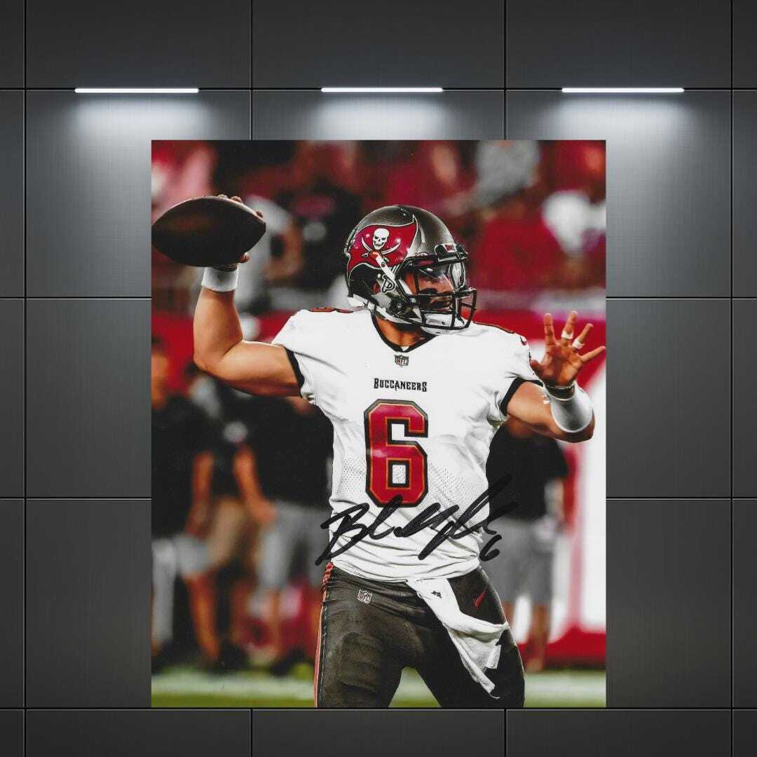 Baker Mayfield Tampa Bay Buccaneers Signed Photo Print Autograph Wall Art