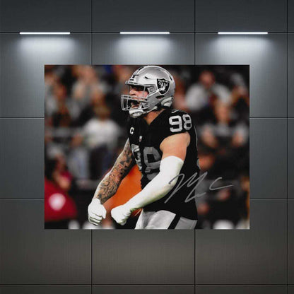 Maxx Crosby Las Vegas Raiders signed-photo reproduction art print, image 3