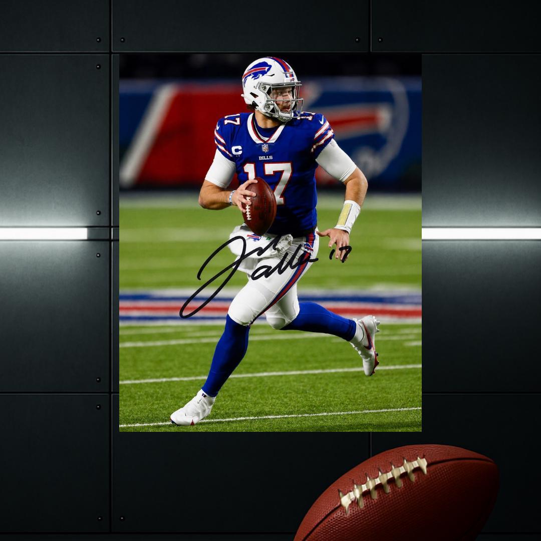 Josh Allen Buffalo Bills Signed Photo Print Autograph Wall Art #1