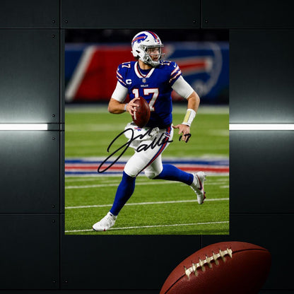 Josh Allen Buffalo Bills signature-style photo reprint – 8x10 Art Print #3