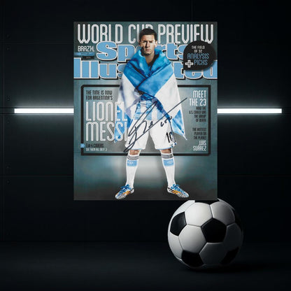 Lionel Messi signature-style photo reprint – 8x10 Art Print #1