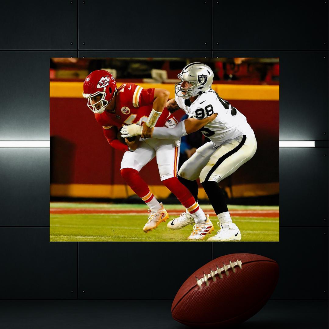 Maxx Crosby Las Vegas Raiders Signed Photo Print Autograph Wall Art