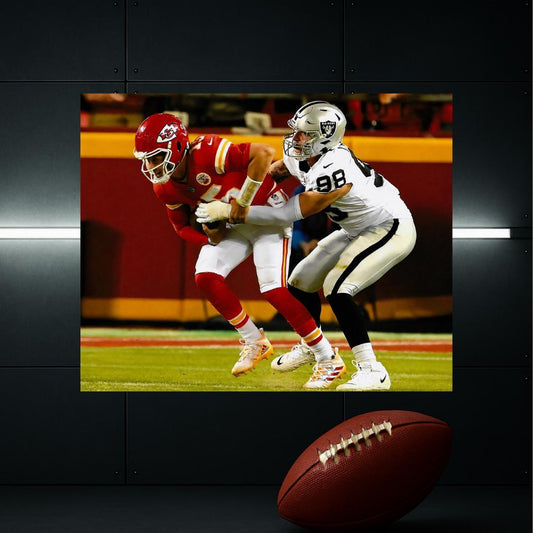 Maxx Crosby Las Vegas Raiders Signed Photo Print Autograph Wall Art