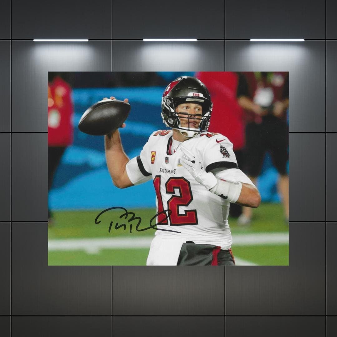 Tom Brady Tampa Bay Buccaneers Signed Photo Print Autograph Wall Art
