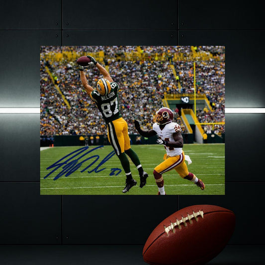 Jordy Nelson Green Bay Packers Signed Photo Print Autograph Wall Art