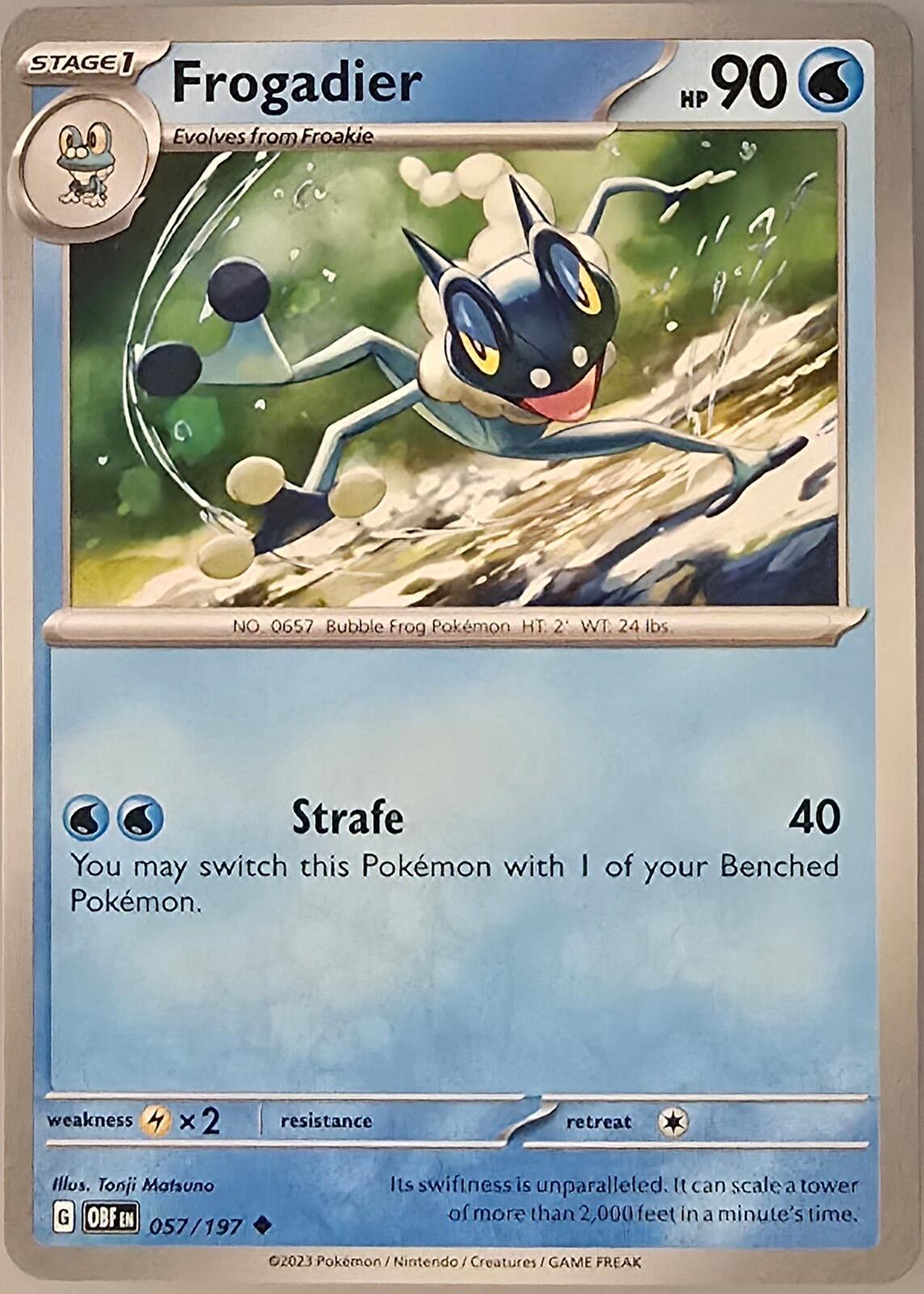 Frogadier 057/197 from the Obsidian Flames