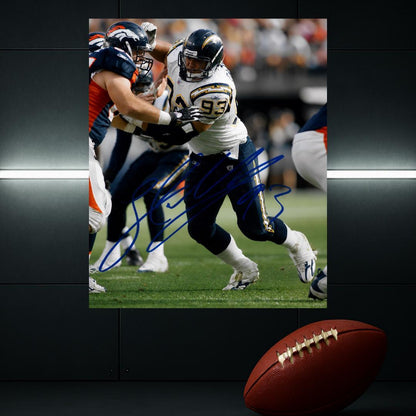 Luis Castillo San Diego Chargers signature-style photo reprint – 8x10 Art Print #1