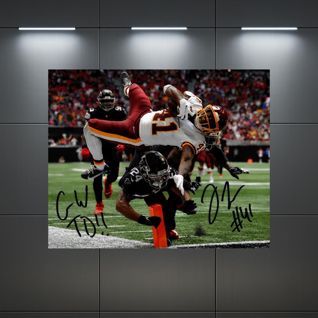 J.D. McKissic Washington Signed Photo Print Autograph Wall Art