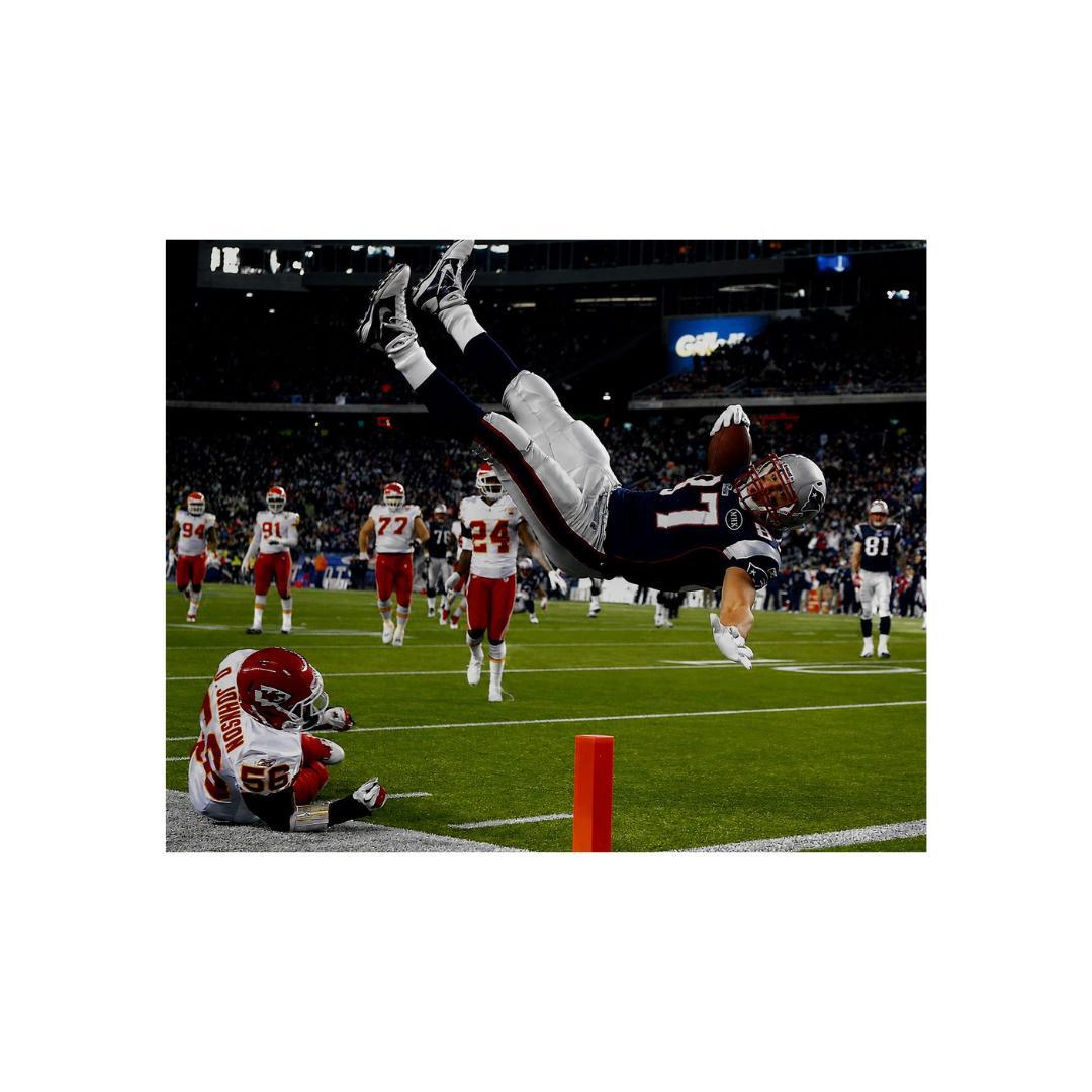 Rob Gronkowski New England Patriots Signed Photo Print Autograph Wall Art