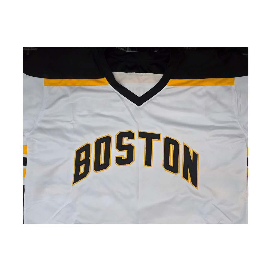 Gerry Cheevers Boston Bruins Autographed Custom Hockey Jersey coa - Fan Freaks