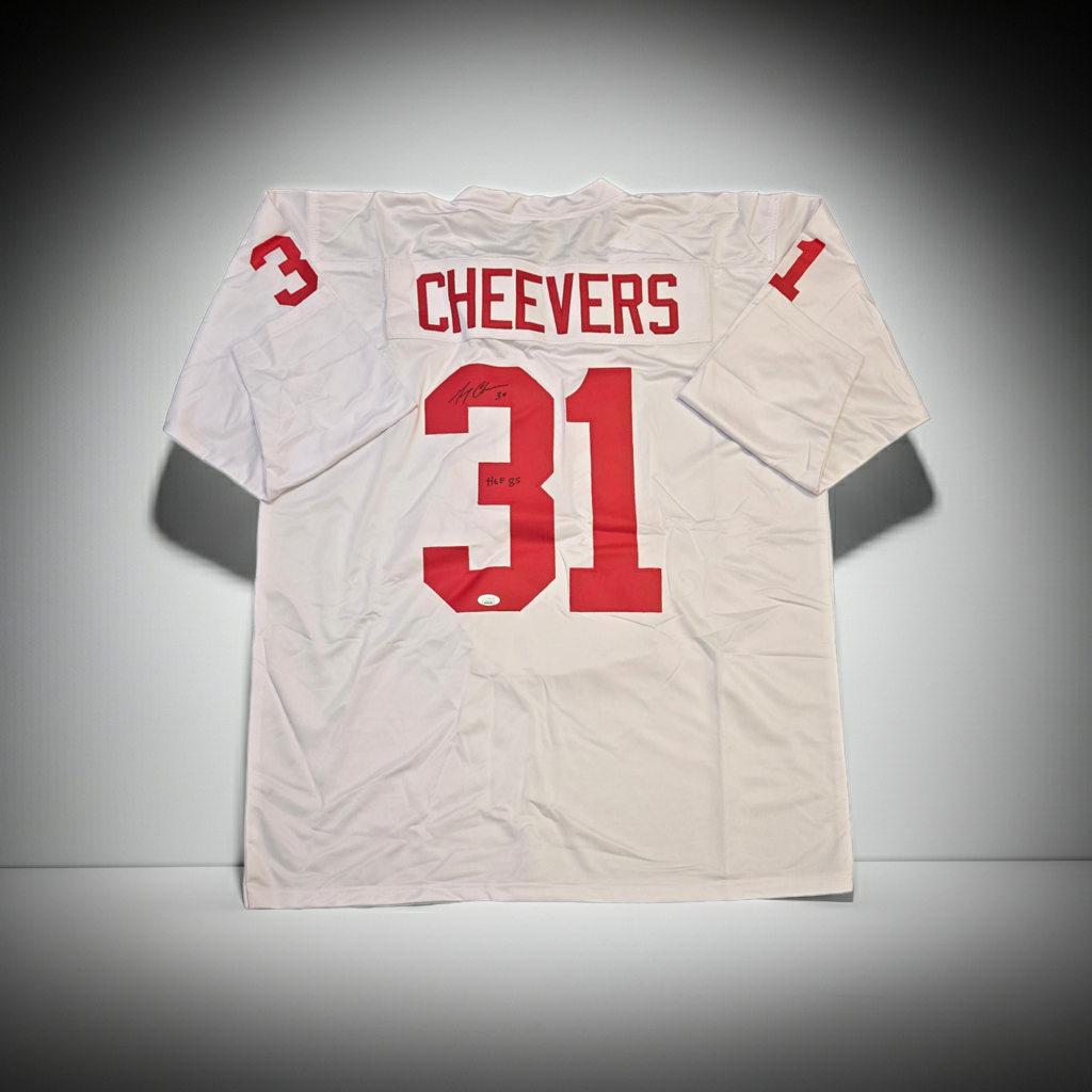 Gerry Cheevers Team Canada Autographed & Insc Hockey Jersey JSA coa