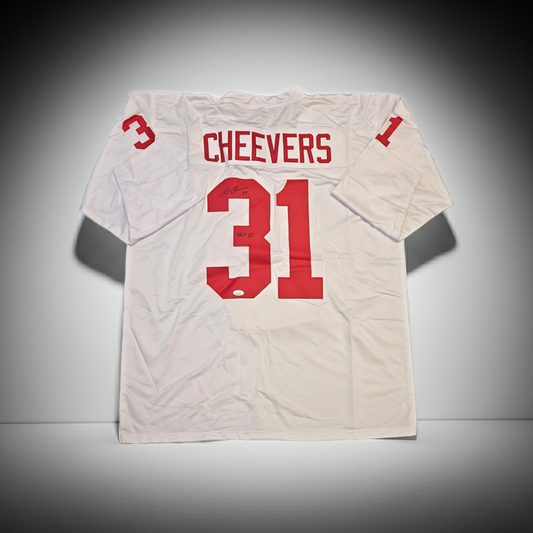 Gerry Cheevers Team Canada Autographed & Insc Hockey Jersey JSA coa
