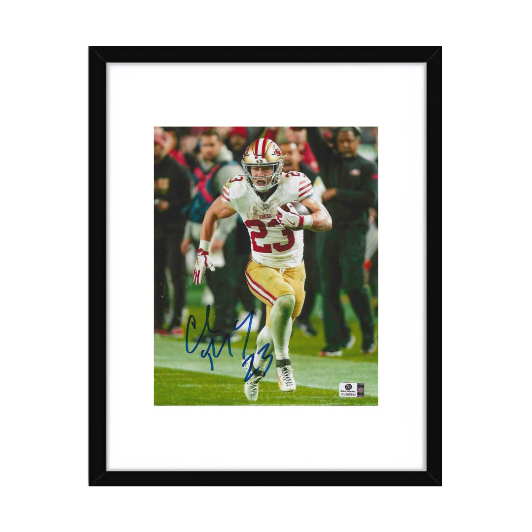 Christian McCaffery SF 49ers Autographed 8x10 Photo Art Print