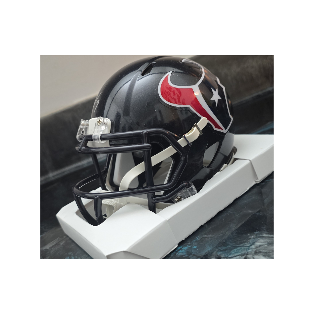 CJ Stroud of the Houston Texans signed mini football helmet With COA