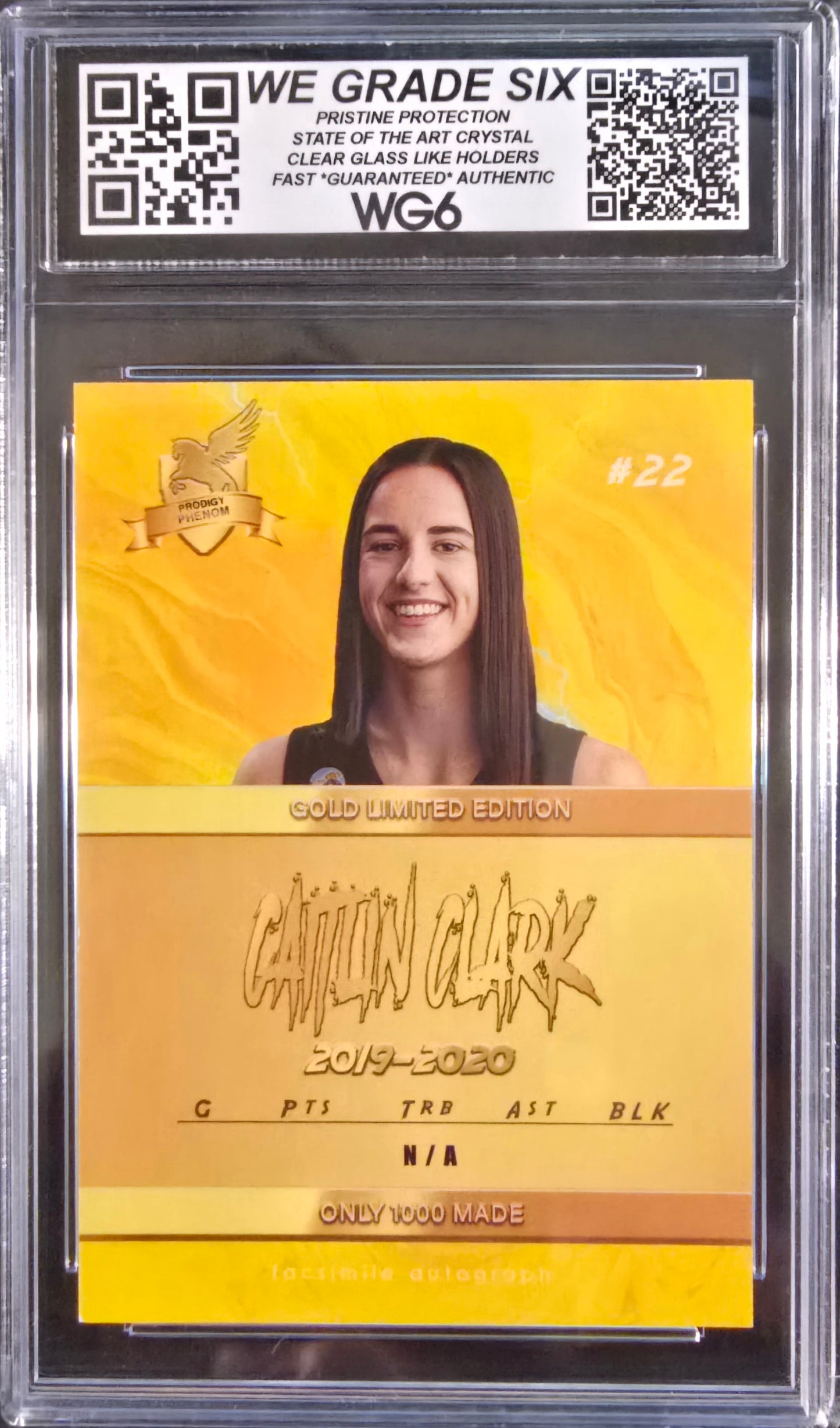 2020 Caitlin Clark Gold Promo ACEO Rookie Card