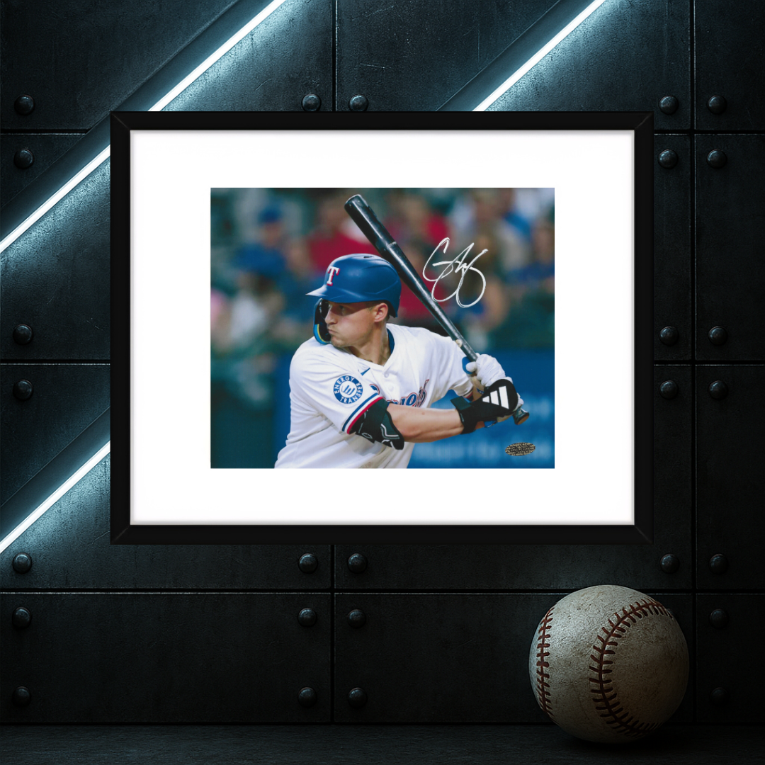 COREY SEAGER  SIGNED 8X10 Photo Texas Rangers With COA W/Frame