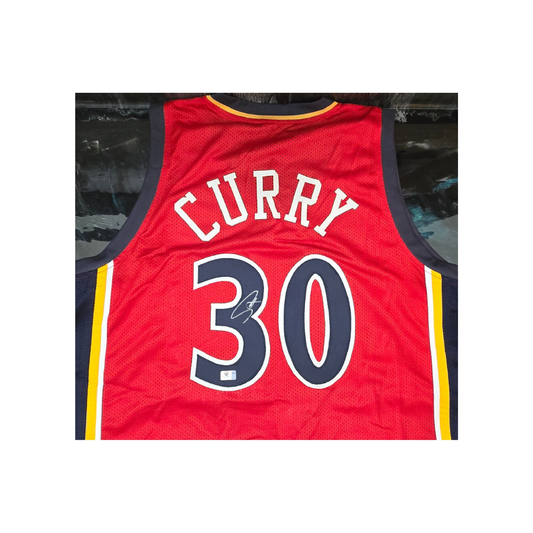 Stephen Curry Golden State Warriors Autographed Basketball Jersey coa