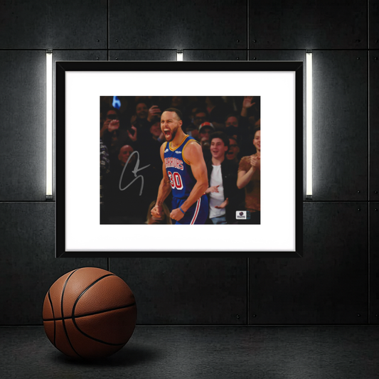 Stephen Curry Golden State Warriors Autographed 8x10 Photo COA W/Frame